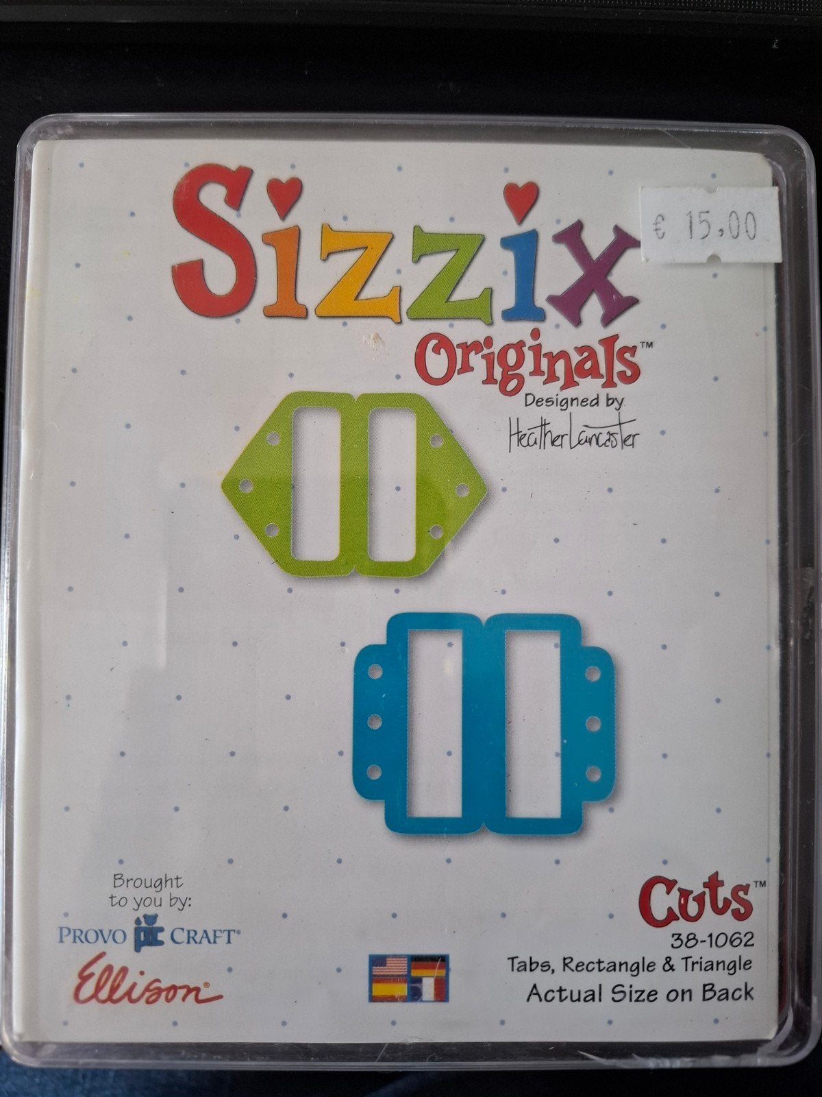 Sizzix Originals large dies - Tabs, Geschikt voor snijden, Gereedschap of Toebehoren, Zo goed als nieuw, Overige merken