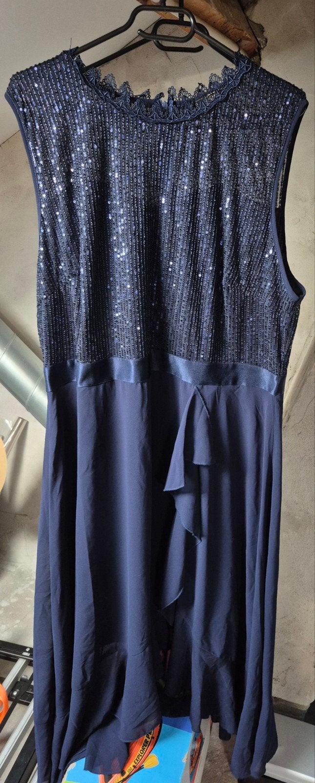 galajurk/feestjurk/gelegenheidsjurk, Kleding | Dames, Galajurk, Blauw, Maat 46/48 (XL) of groter, Ophalen of Verzenden