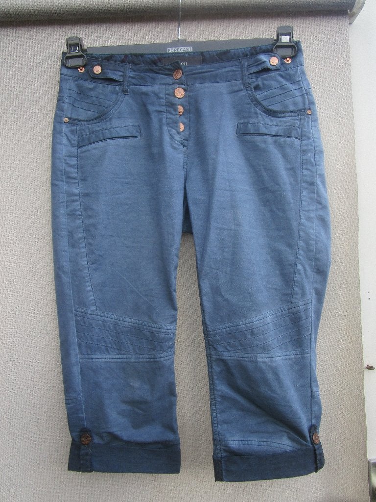 Capri broek  CECIL mt  38  blauw, Maat 38/40 (M), Zo goed als nieuw, Driekwart, Cecil