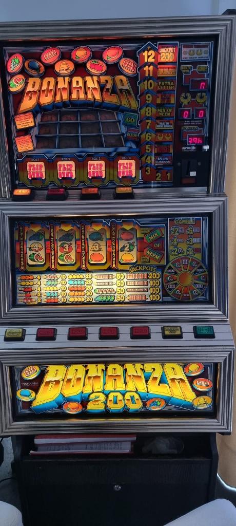 Bonanza gokkast op guldens, Verzamelen, Automaten | Gokkasten en Fruitautomaten, Gulden, Ophalen, Gebruikt, Met sleutels