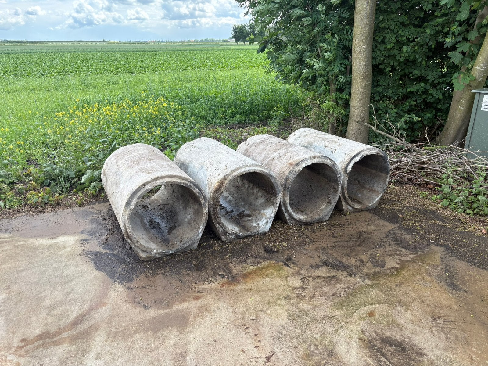 Duikerbuizen beton 500mm doorsnee, Doe-het-zelf en Verbouw, Ophalen, Zo goed als nieuw, Minder dan 2 meter, 80 mm of meer