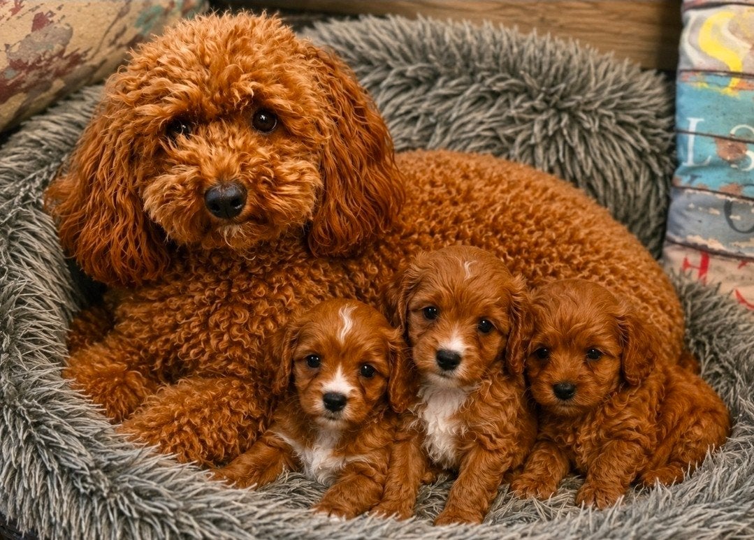 Prachtige cavapoo pups poedel xcavelier  f1, Poedel, Parvo, 8 tot 15 weken, Meerdere