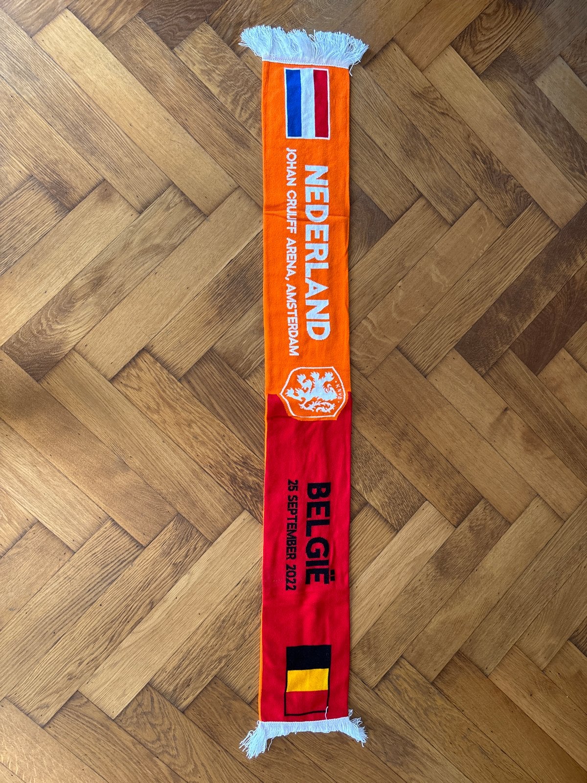 Sjaal Nederland - België 25 september 2022 Johan Cruijff Are, Verzenden, Zo goed als nieuw, Clubaccessoires