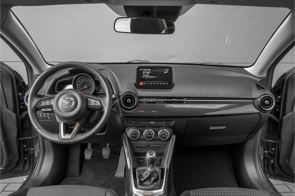 Mazda 2 1.5 Skyactiv-G SkyLease+ Navi Cruise Stoelverw Ori N, Voorwielaandrijving, 12 maanden, Stof, Origineel Nederlands