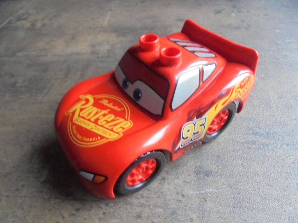 Lego Duplo Cars Figure Lightning McQueen (zie foto's), Ophalen of Verzenden, Gebruikt, Losse stenen, Duplo