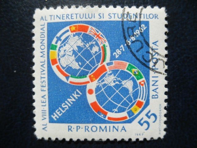 Postzegels Roemenië 1962 jeugdspelen - cat.w € 0,50., Ophalen of Verzenden, Overige landen, Gestempeld