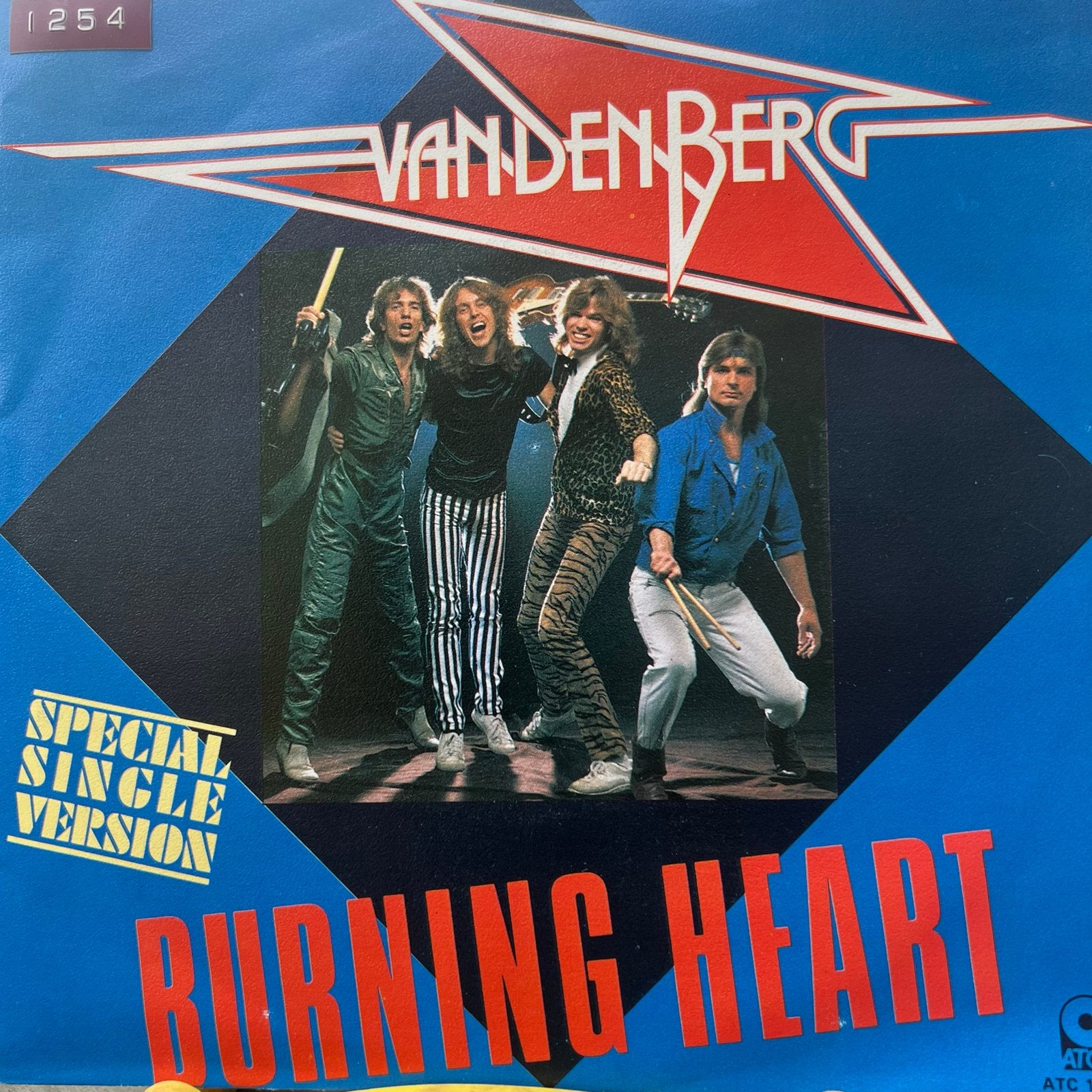 Vandenberg - Burning Heart (Special Single Version) Vinyl, Ophalen of Verzenden, Gebruikt, 7 inch, Rock en Metal