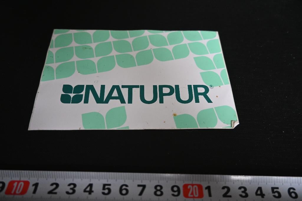 sticker NATUPUR, Verzamelen, Stickers, Zo goed als nieuw, Ophalen