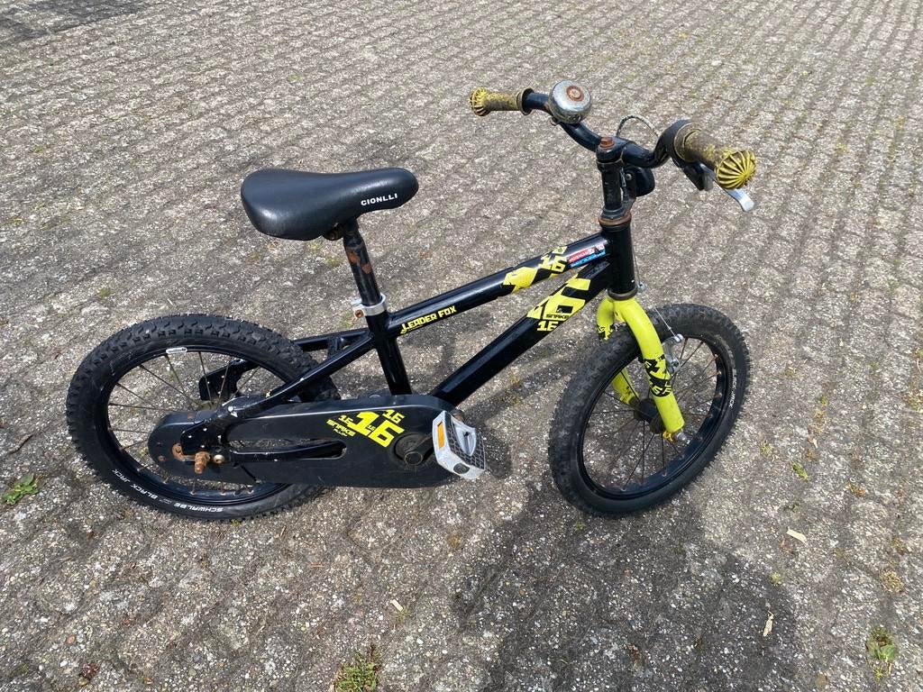 Kinderfietsje 16 inch, Ophalen, Zo goed als nieuw, Staal, 16 tot 20 inch