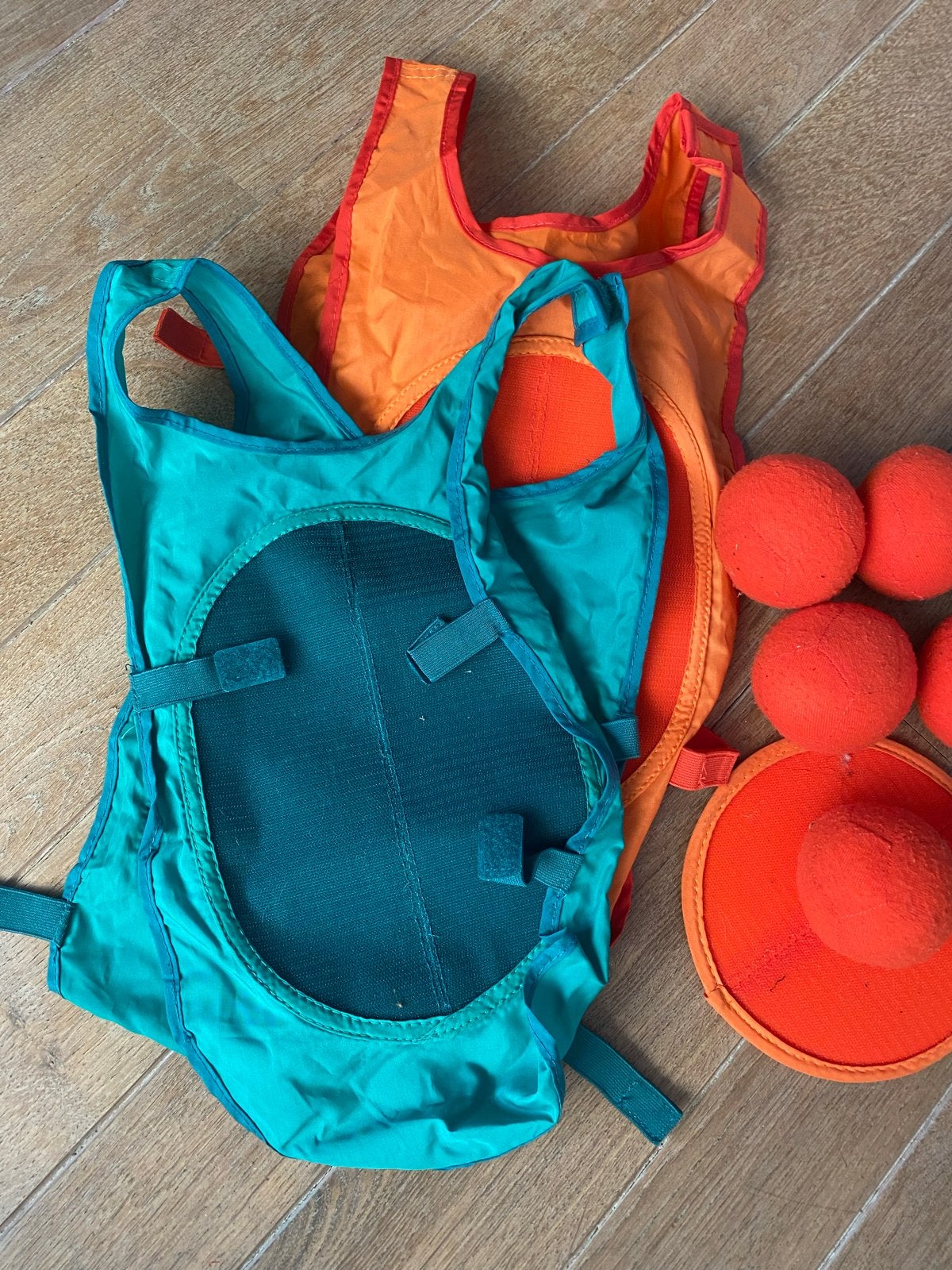IKEA Lustigt klittenband vangspel - Oranje en Blauw, Ophalen of Verzenden, Gebruikt