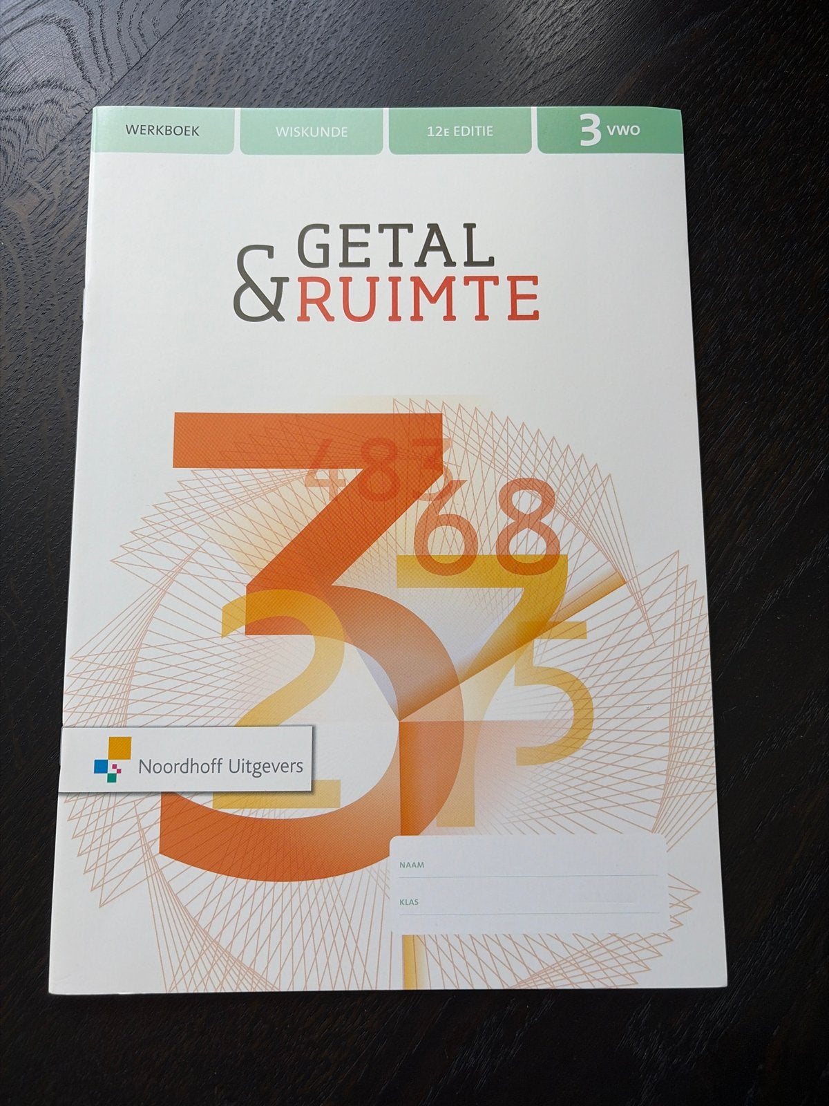 Getal & Ruimte Werkboek Wiskunde 3 VWO 12e editie, Ophalen of Verzenden, Beta, Zo goed als nieuw