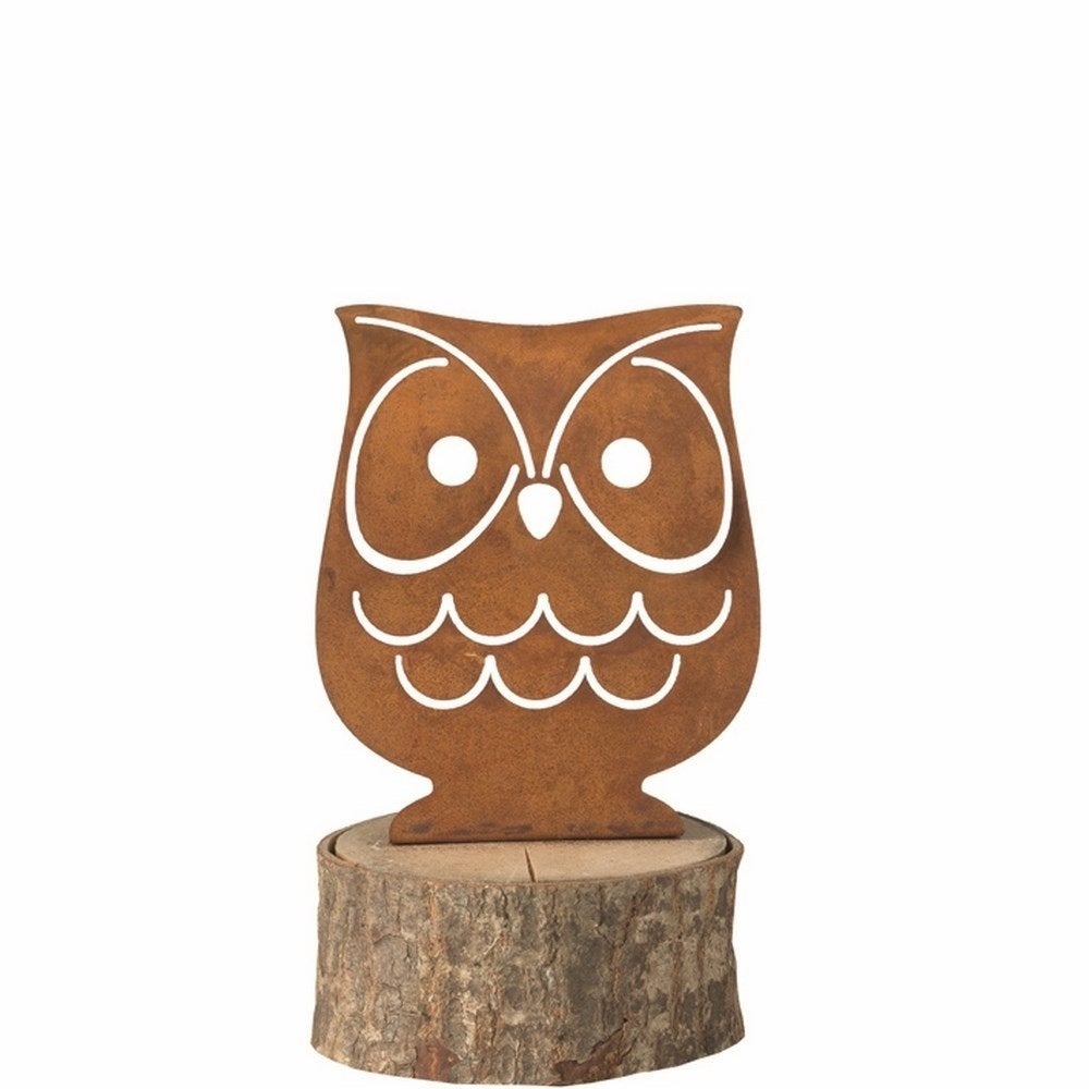 Leonardo Terra Uil Ornament – 14 cm dit zijn 2 stuks samen, Ophalen of Verzenden, Nieuw, Hout