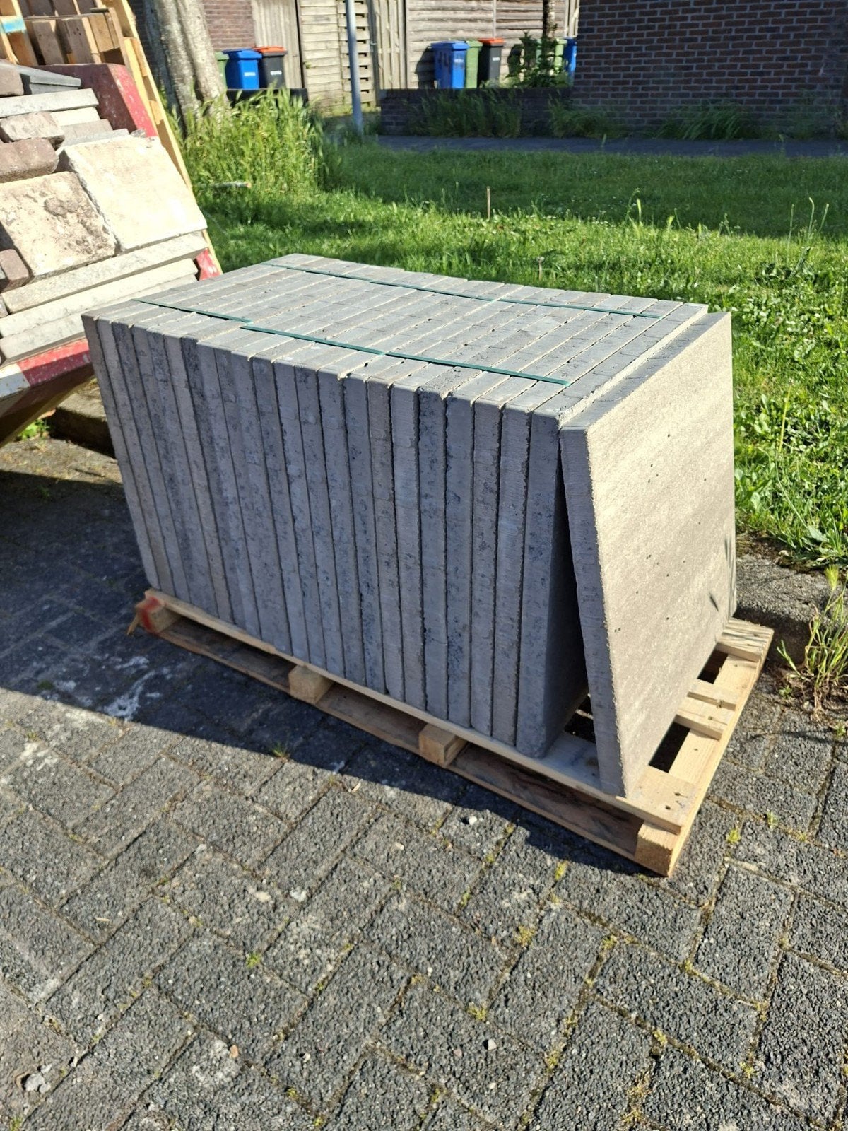 Nieuwe terrastegels 60x60x4 cm - 23 stuks, Tuin en Terras, Ophalen, Nieuw, 5 tot 10 m², Beton