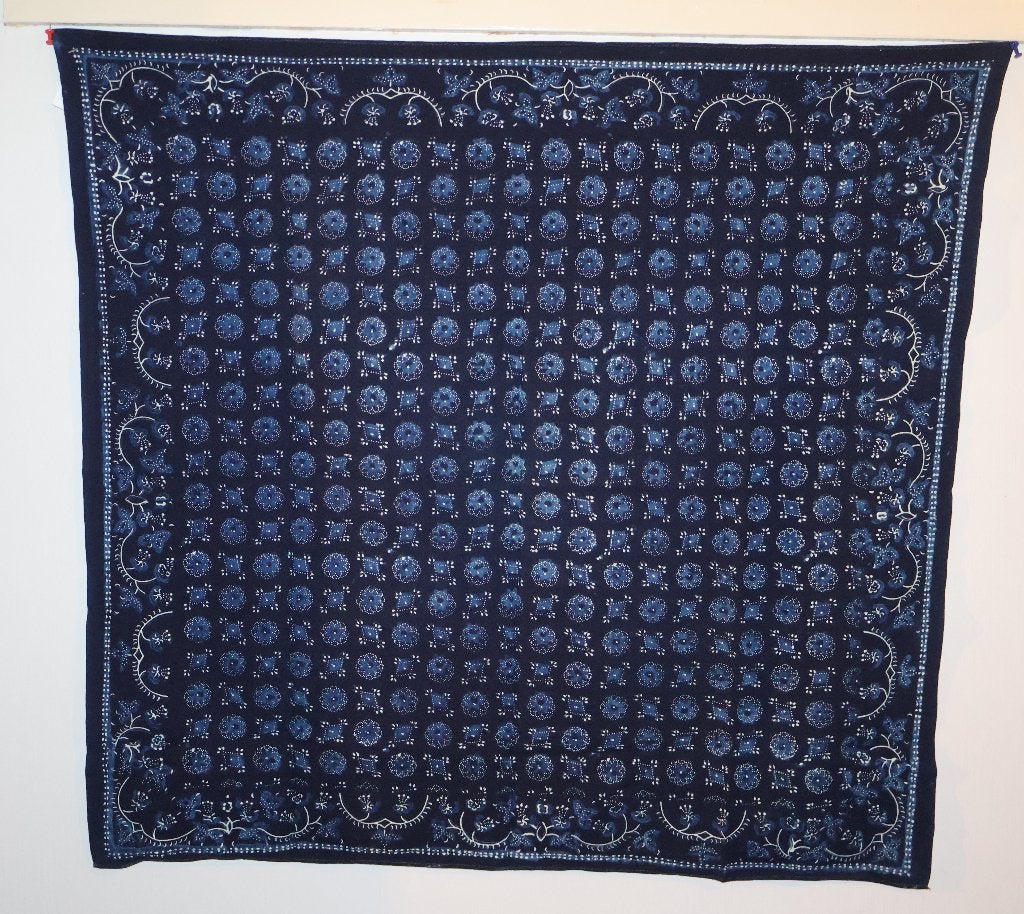 antieke blauwdruk hoofddoek, Staphorster klederdracht, Ophalen of Verzenden