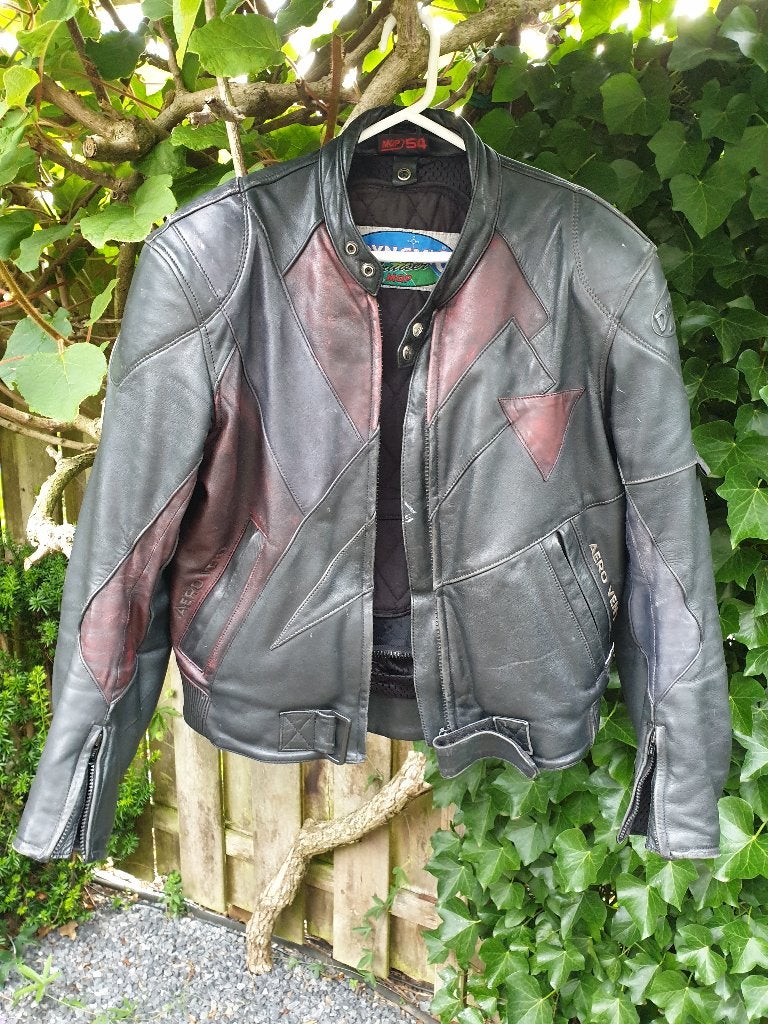 Veilig leren vintage motorjack, Motoren, Kleding | Motorkleding, Ophalen, Jas | textiel, Heren, MQP