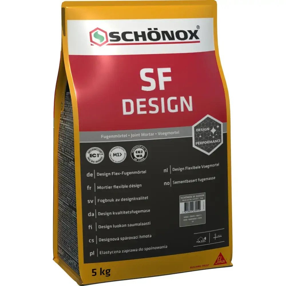Tegelvoeg Schönox SF Design Flexibele Voegmortel 5 kg, Ophalen of Verzenden, Nieuw, Overige materialen, Overige typen