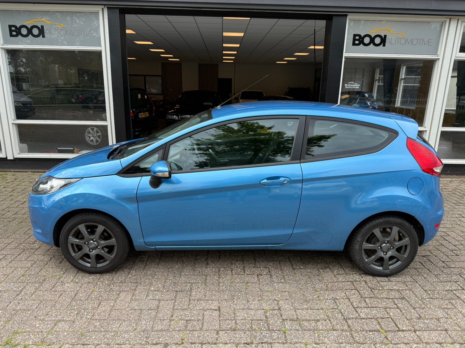 Ford Fiësta 1.25 44KW 3DR Airco. Trekhaak, Auto's, Ford, Voorwielaandrijving, Stof, 4 cilinders, Blauw
