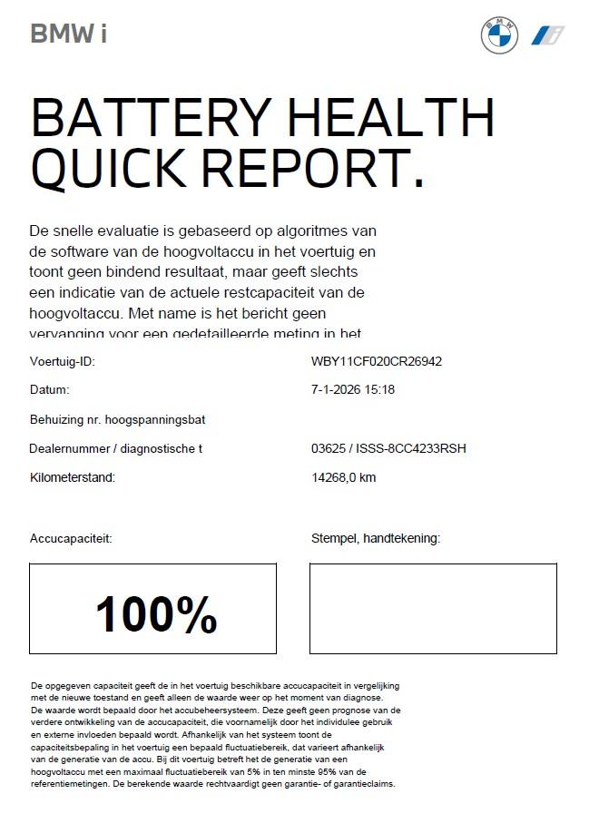 BMW iX xDrive40 High Executive Sportpakket SoH 100%, Auto's, BMW, Gebruikt, Met garantie (alle), IX, Wit