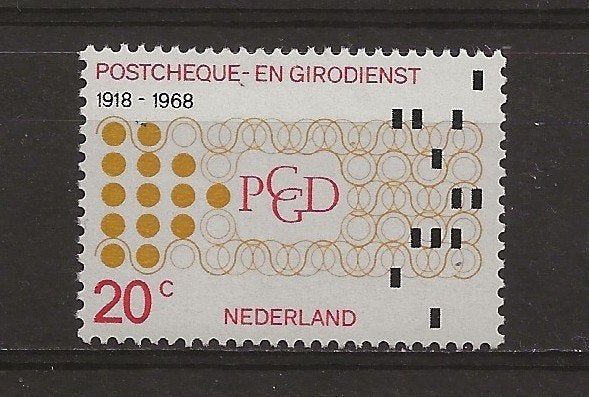 Nederland – Postcheque & Girodienst - 1968 – Postfris, Verzenden, Na 1940, Postfris