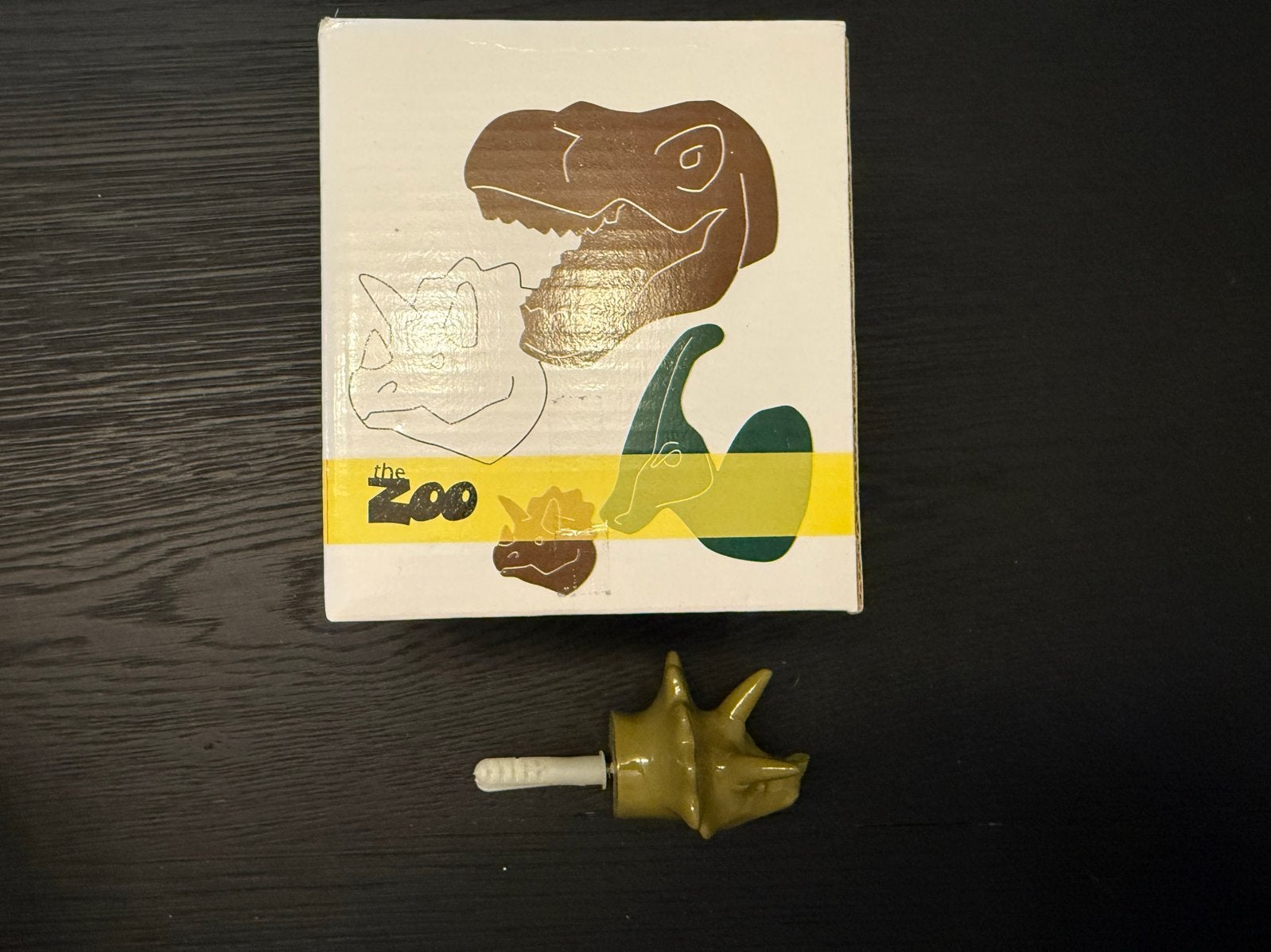 Zoo wandhaak Triceratops - Groen, Overige materialen, Wandhaken, Nieuw, Ophalen of Verzenden