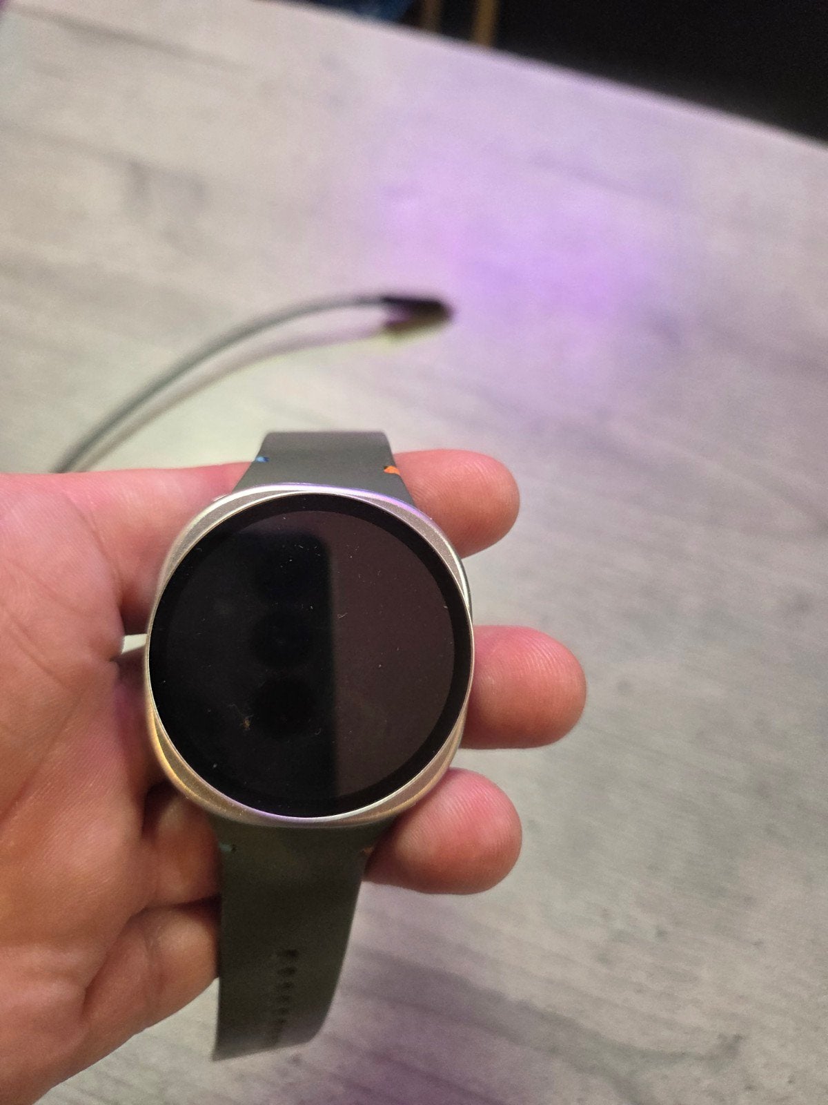 Smartwatch 8 40mm - groen bande met beschermkap, Gebruikt, Watch, Ophalen of Verzenden, Stappen