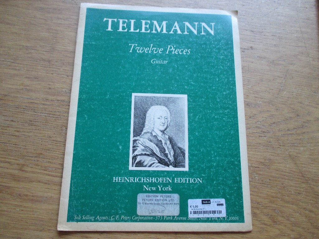 TELEMANN - TWELVE PIECES GUITAR -12 GITAAR STUKJES, Muziek en Instrumenten, Ophalen of Verzenden, Artiest of Componist, Populair