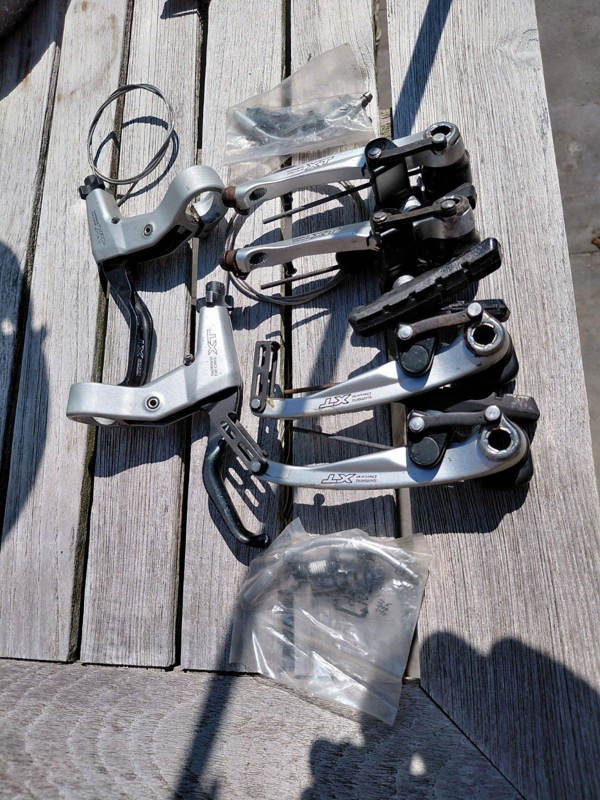 Shimano XT velgremmen set, Ophalen, Remmen, Aluminium, Shimano Deore XT