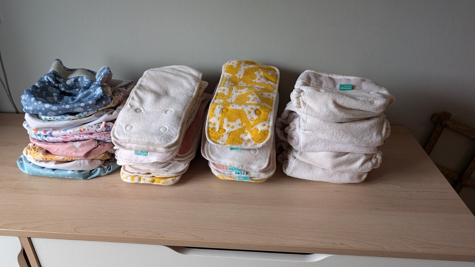 Complete set wasbare luiers Totsbots - maat 2, Kinderen en Baby's, Ophalen, Gebruikt, Jongetje of Meisje