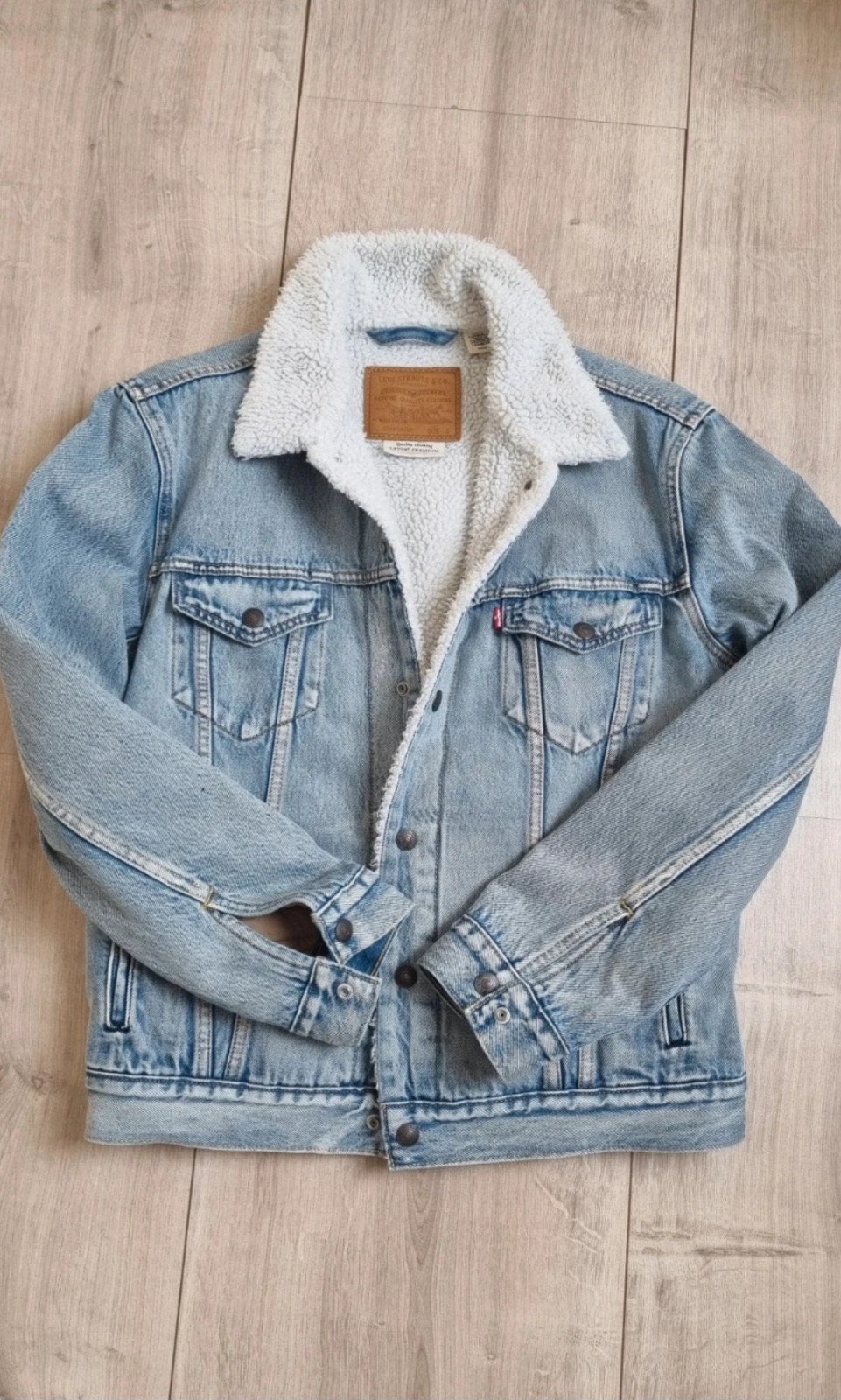 Origineel Levi's Relaxed Fit Sherpa Jack - Maat S, Levi's, Blauw, Ophalen of Verzenden, Zo goed als nieuw