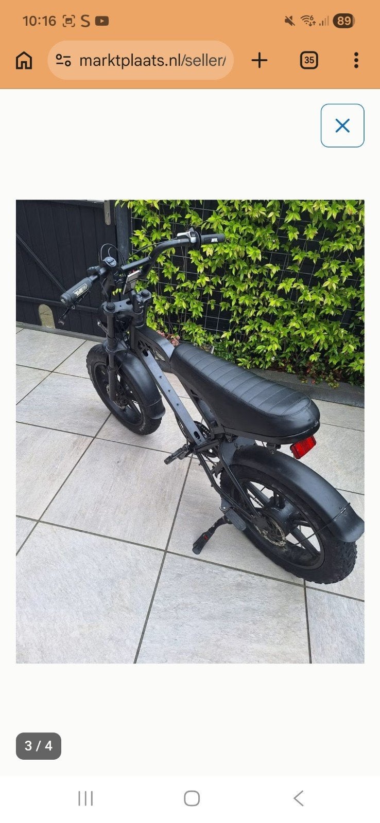Fatbike v20 zonder accu, Ophalen