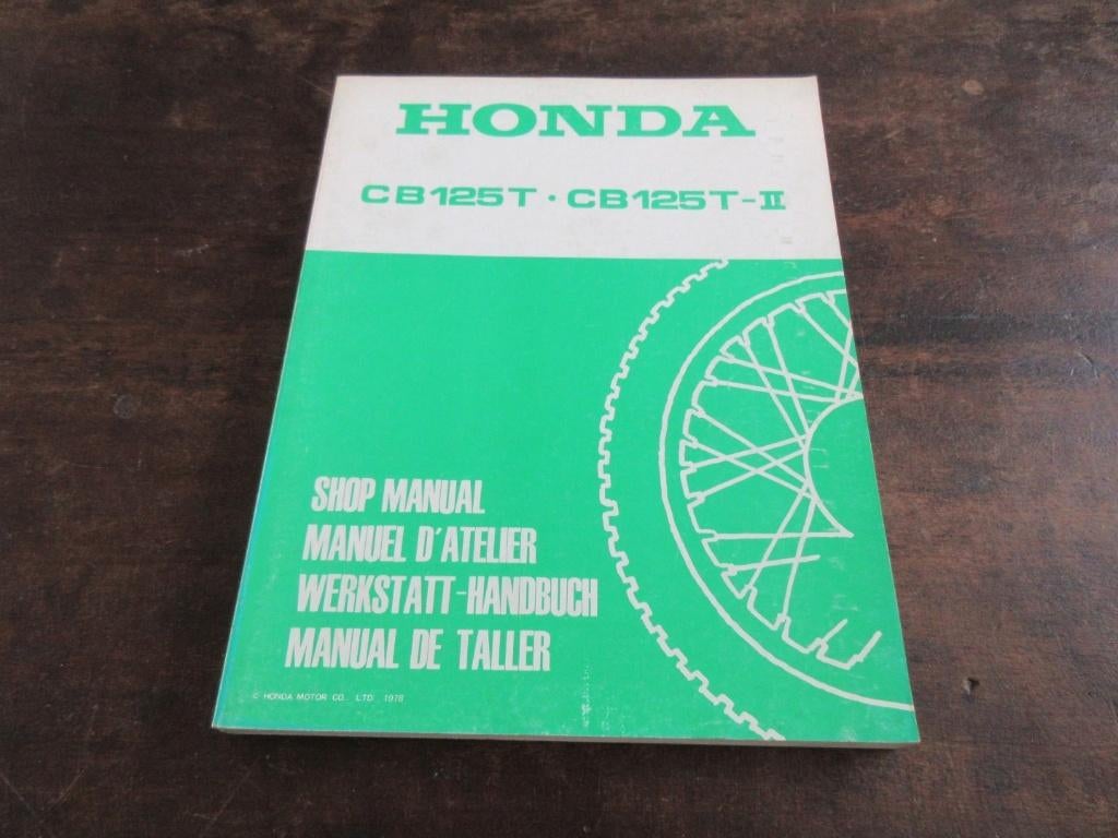Honda CB125T CB125T-II CB125T2 werkplaatshandboek manual, Ophalen of Verzenden, Honda