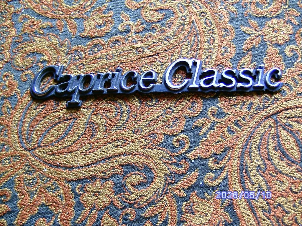 embleem logo CapriceClassic USA Amerikaan Chevrolet oldtimer, Ophalen of Verzenden