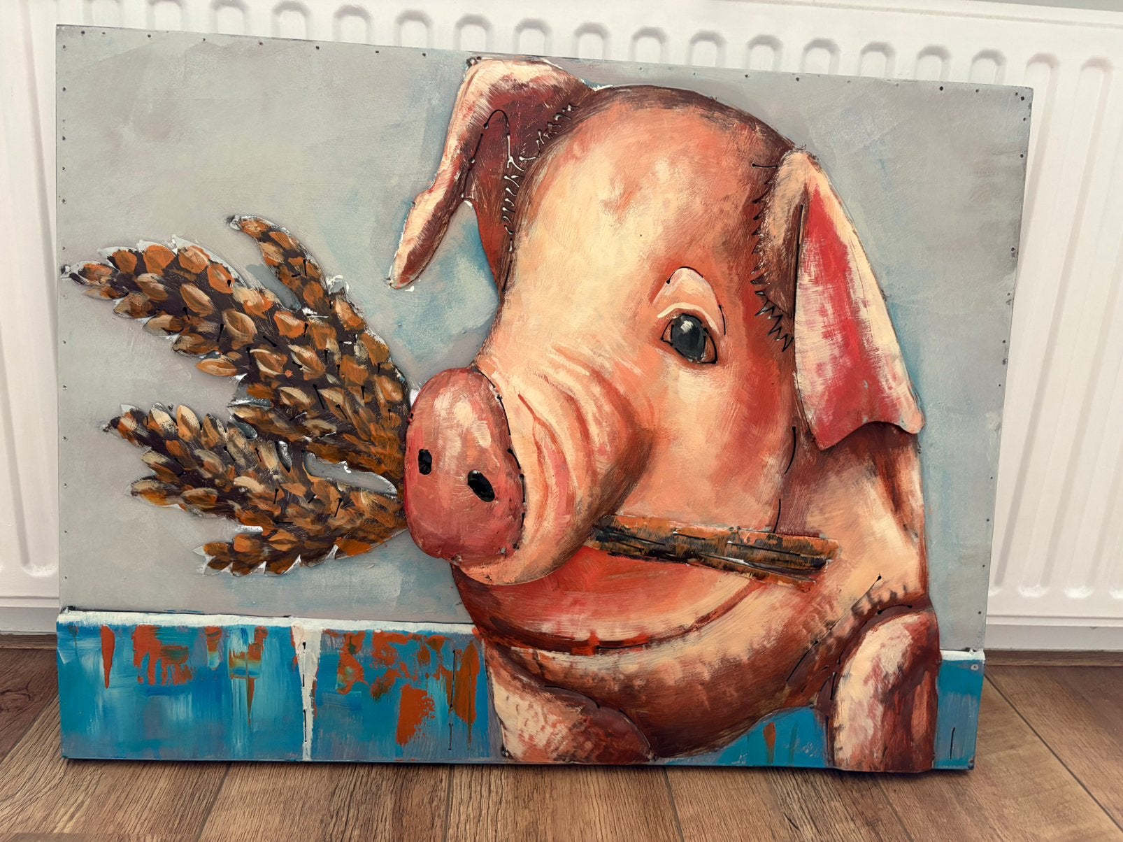 3D Muurdecoratie / wanddecoratie / metalen schilderij, Ophalen of Verzenden
