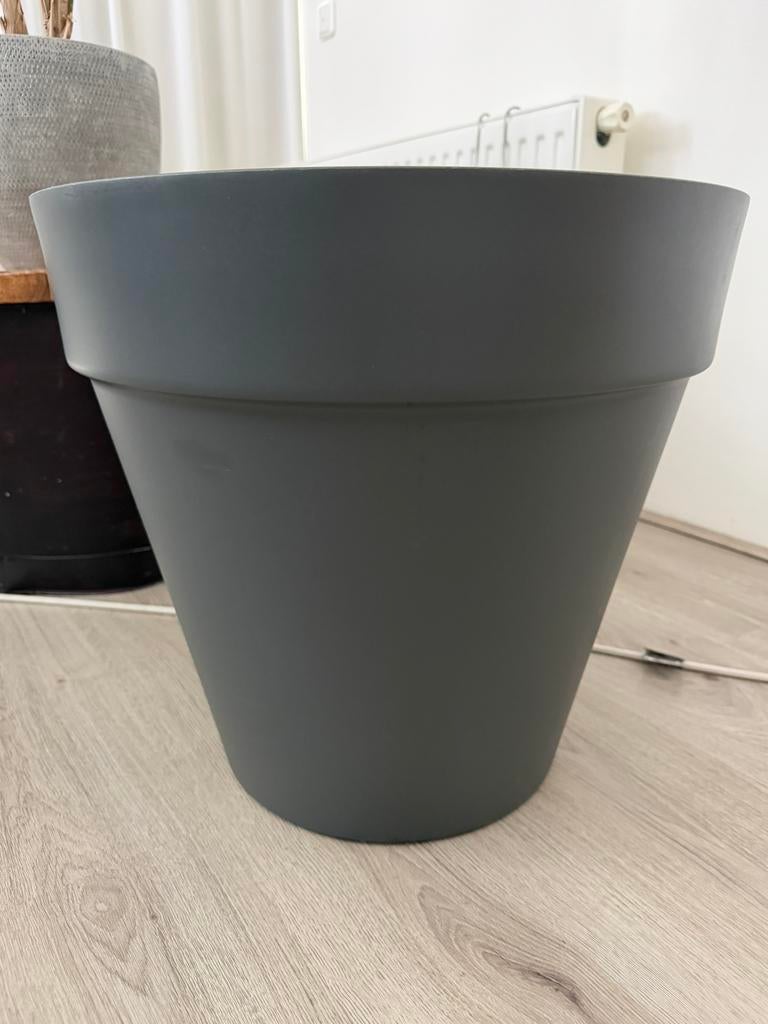 Grote urban loft Elho antraciet pot. 49 diameter 45 hoog, Kunststof, 40 cm of meer, Rond, Ophalen of Verzenden