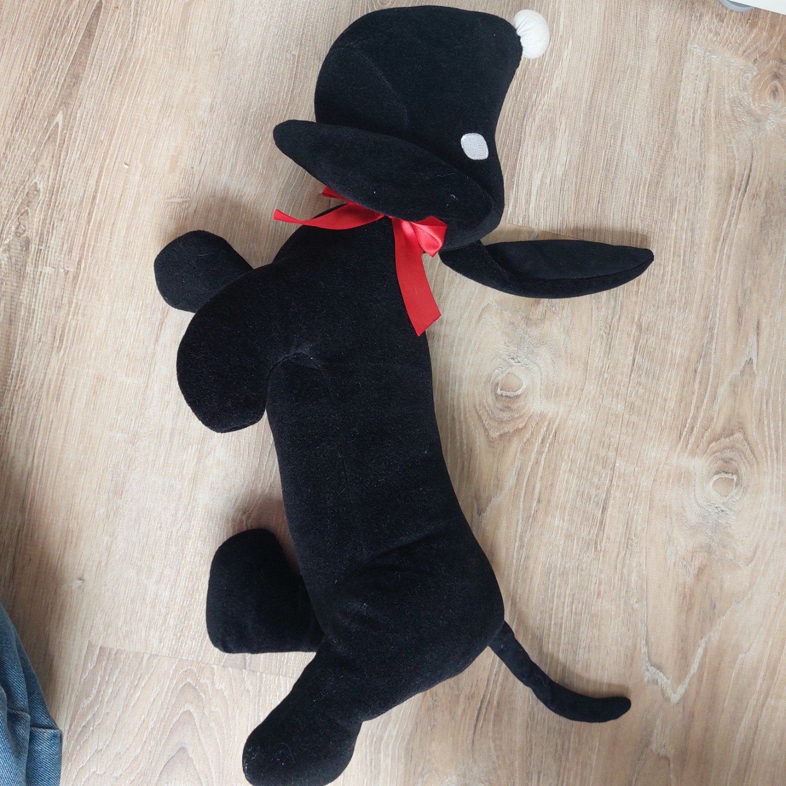 Zwarte Takkie Knuffel - 50 cm, Hema, Gebruikt, Zwart, Middelgroot (20 tot 80 cm)