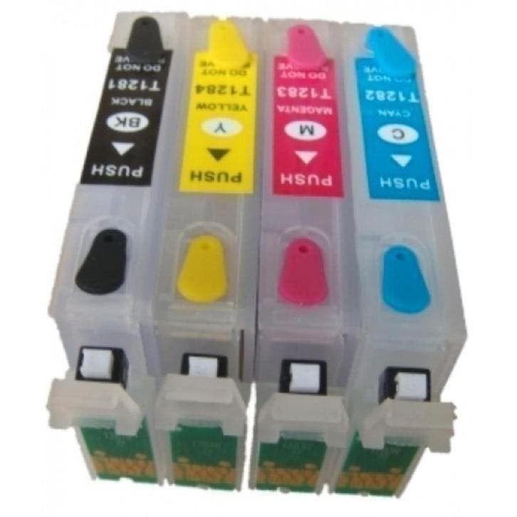 Hervulbare Cartridges voor Epson T1281 T1282 T1284 T1284, Computers en Software, Ophalen of Verzenden, Nieuw, Toner