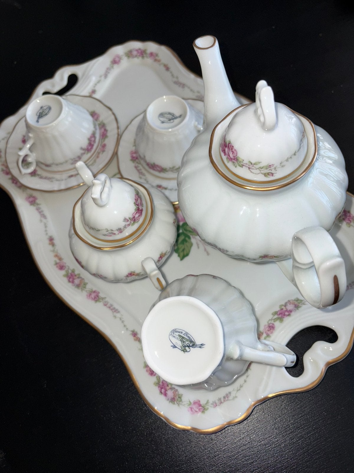 Mooi servies van limoges porselein, Antiek en Kunst, Ophalen of Verzenden