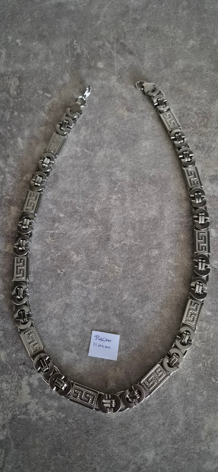 Exclusieve koningsketting  54cm 11mm, Ophalen of Verzenden, Nieuw, Zilver
