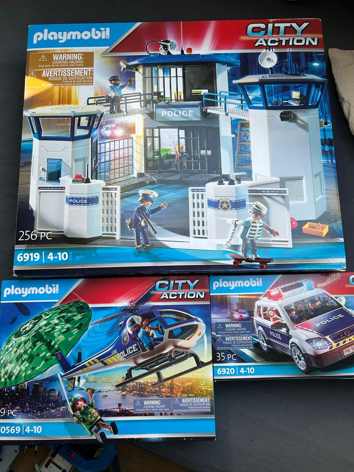 Playmobil City Action Politiebureau met helikopter en auto, Ophalen, Gebouw, Complete set, Zo goed als nieuw
