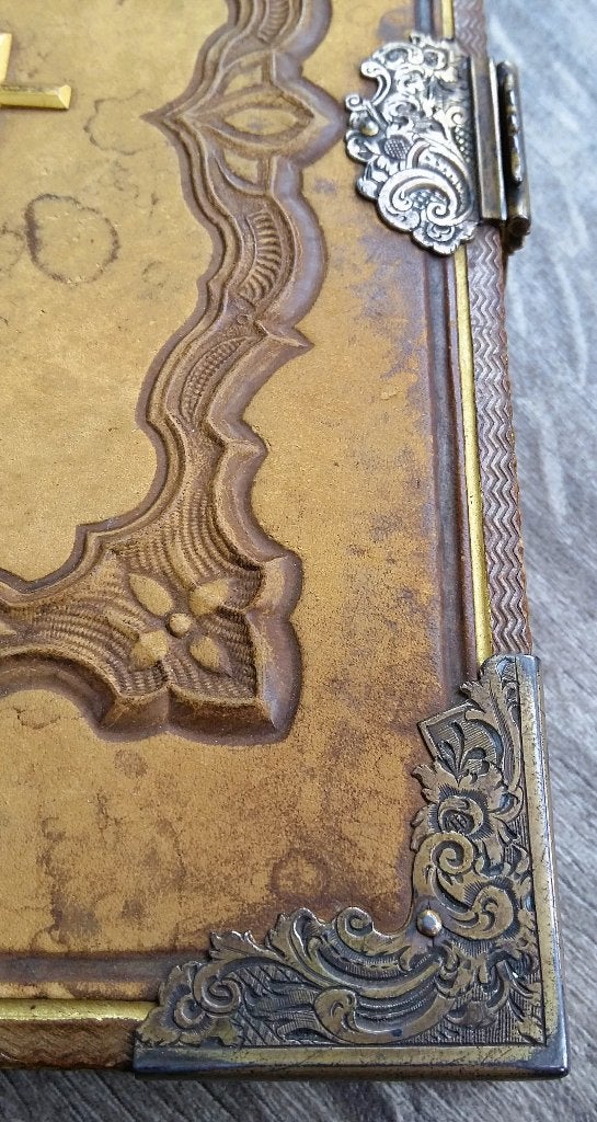 Omstreeks 1850 Bijbel Boek Duitstalig Würzburg Duitsland, Antiek en Kunst, Ophalen of Verzenden