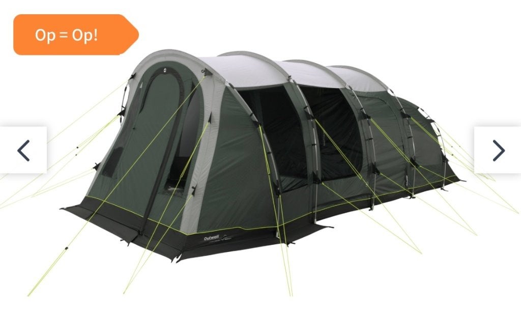 Outwell Phoenix 5 tunneltent slechts één keer gebruikt, Ophalen, Nieuw, Tot en met 5