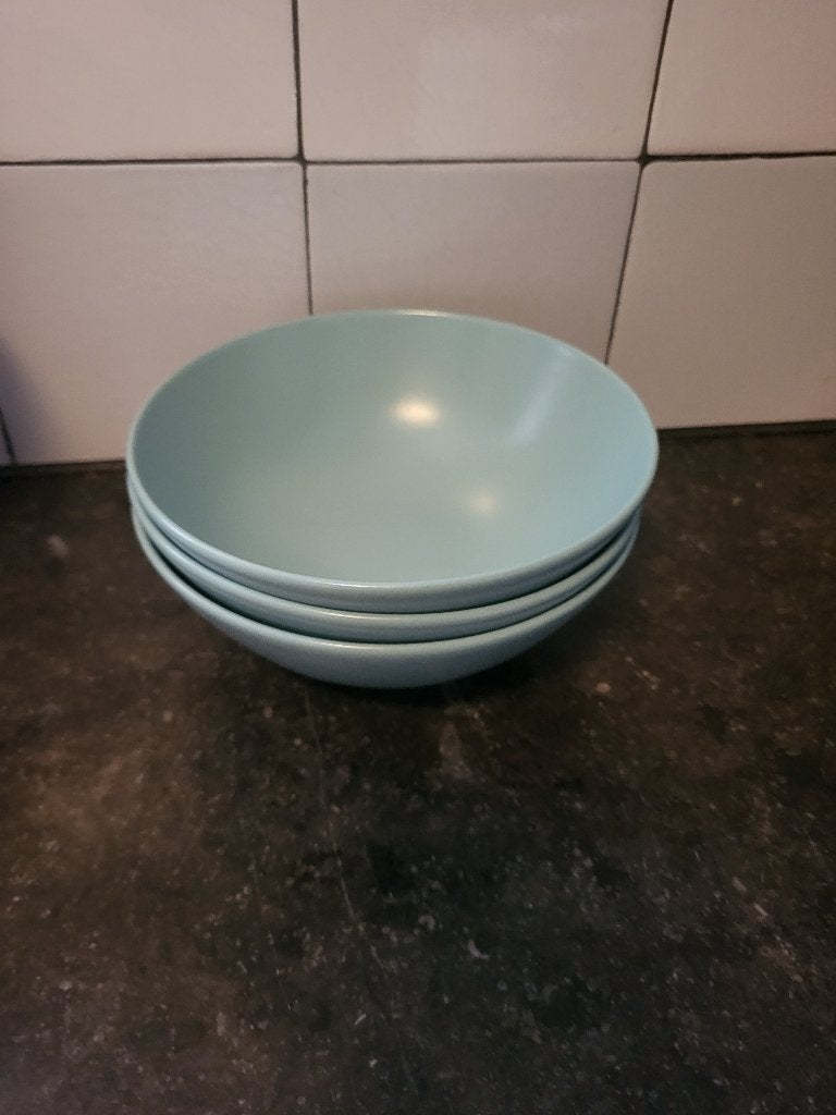 3 Ikea Fargklar schaaltjes turkoois, Huis en Inrichting, Keuken | Servies, Ophalen, Gebruikt, Schaal of Schalen, Overige stijlen