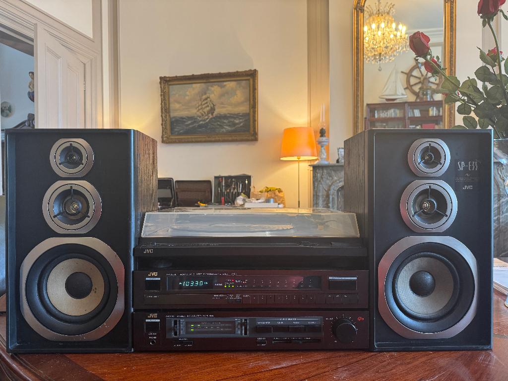 JVC Vintage Stereo Set platenspeler jaren 80, Ophalen, Gebruikt, JVC, Losse componenten