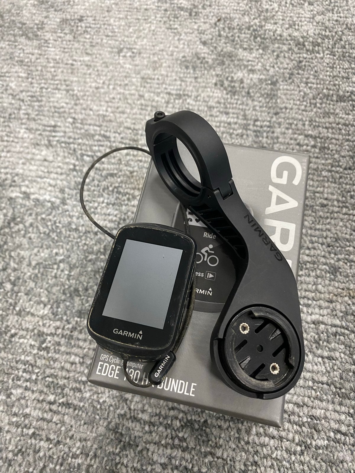 Garmin Edge 130 HR Bundle GPS Fietscomputer, Fietsen en Brommers, Fietsaccessoires | Fietscomputers, Gebruikt, GPS, Ophalen of Verzenden