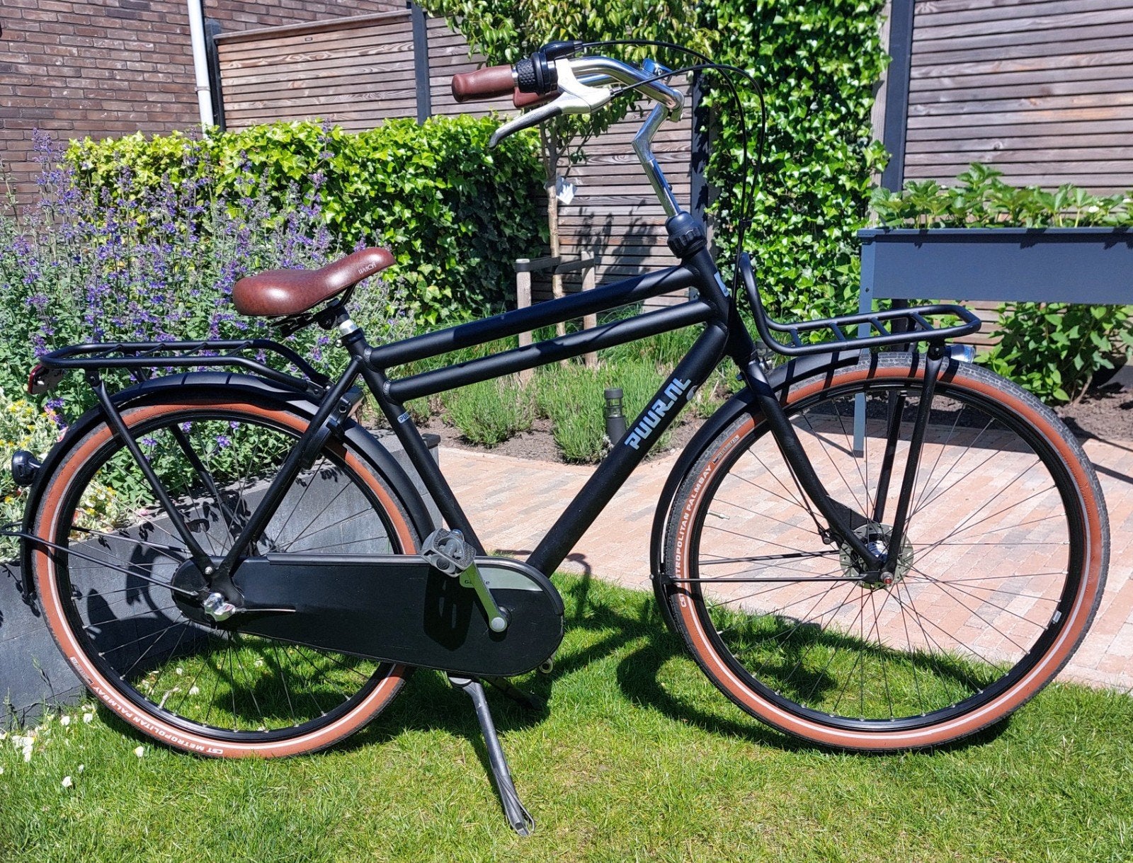 Gazelle Puur NL heren transportfiets, matzwart, 28 inch, Ophalen, Versnellingen, Zo goed als nieuw, Gazelle