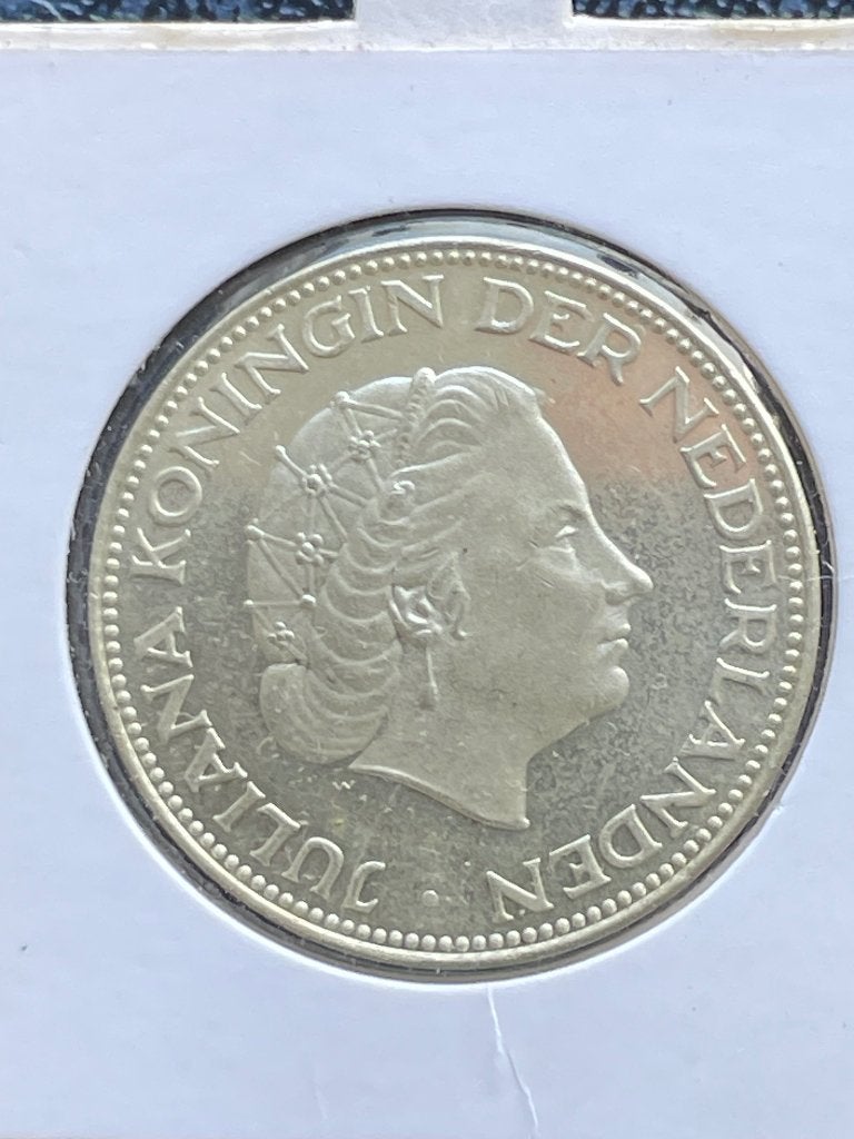 Rijksdaalder 1961 prooflike, Postzegels en Munten, Ophalen of Verzenden, Koningin Juliana, 2½ gulden, Zilver