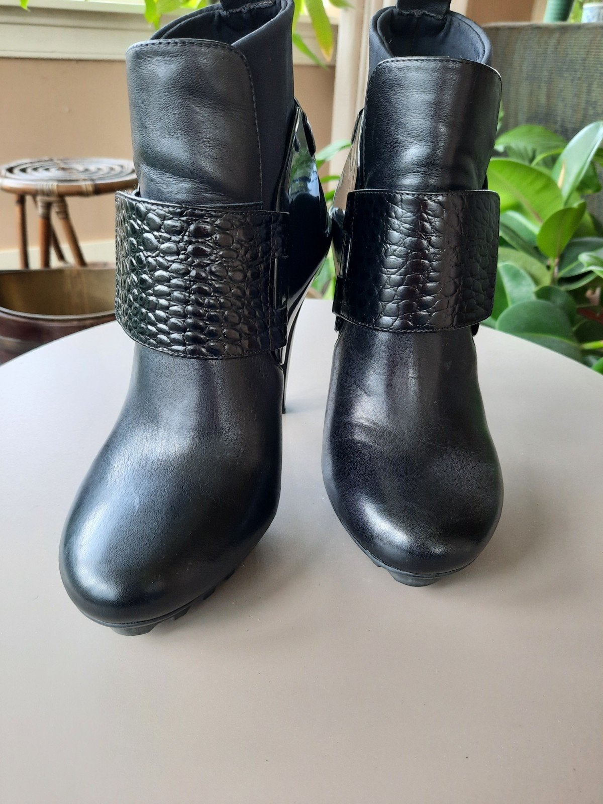 united nude enkellaarsjes maat 38, Ophalen of Verzenden, Zo goed als nieuw, Zwart