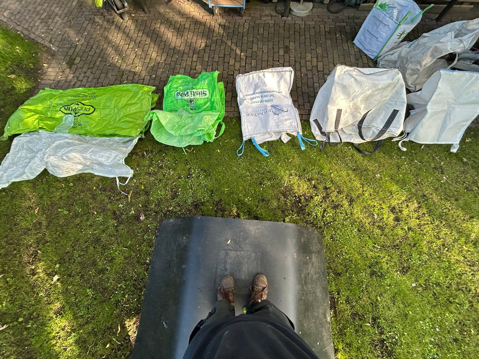 Lege big bags, Ophalen, Overige typen