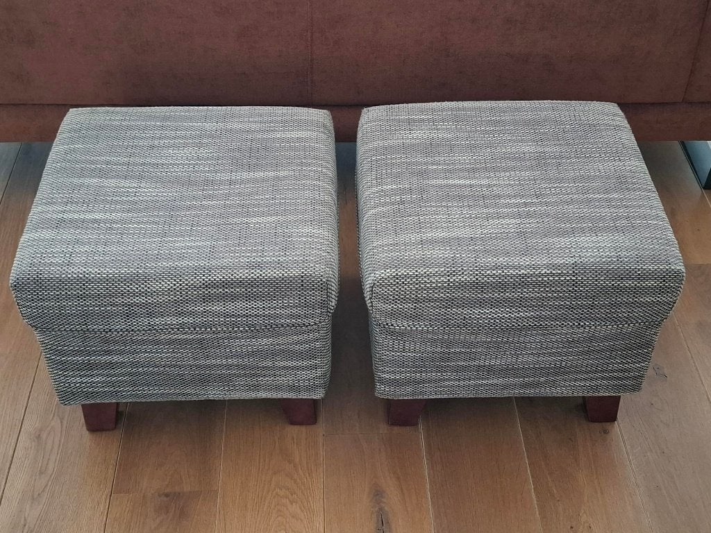 Hockers 2 stuks, Ophalen, Hout, Minder dan 50 cm, Gebruikt