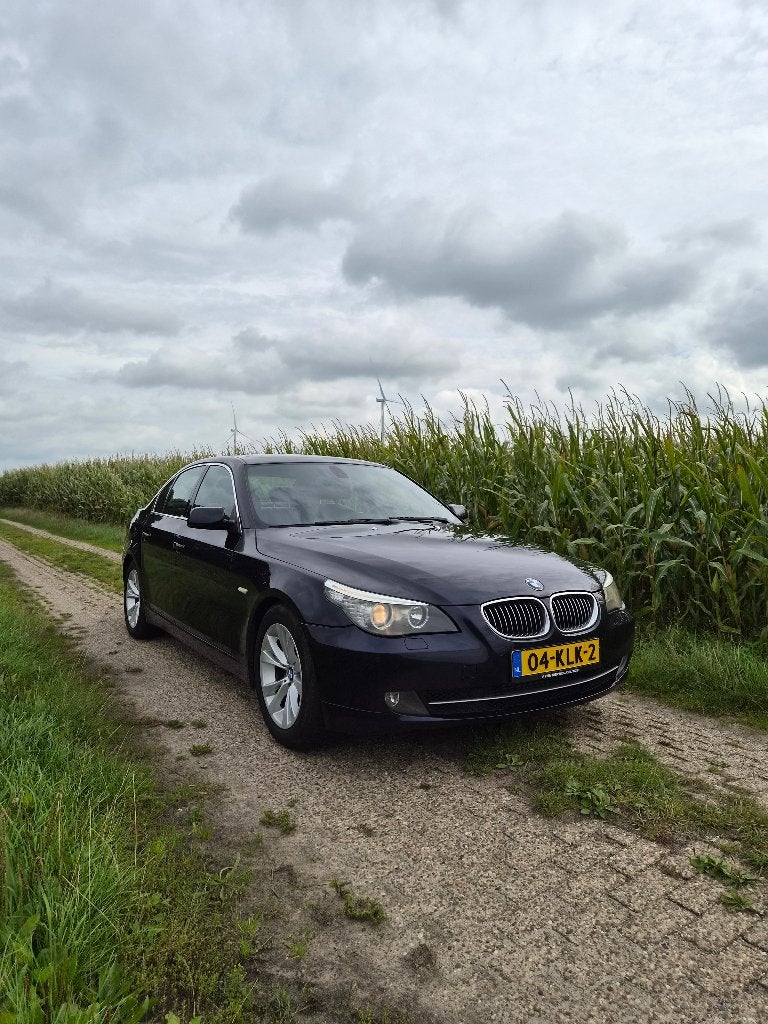BMW 5-Serie 3.0 525D AUT 2010 Blauw, Automaat, Zwart, 2000 kg, Blauw